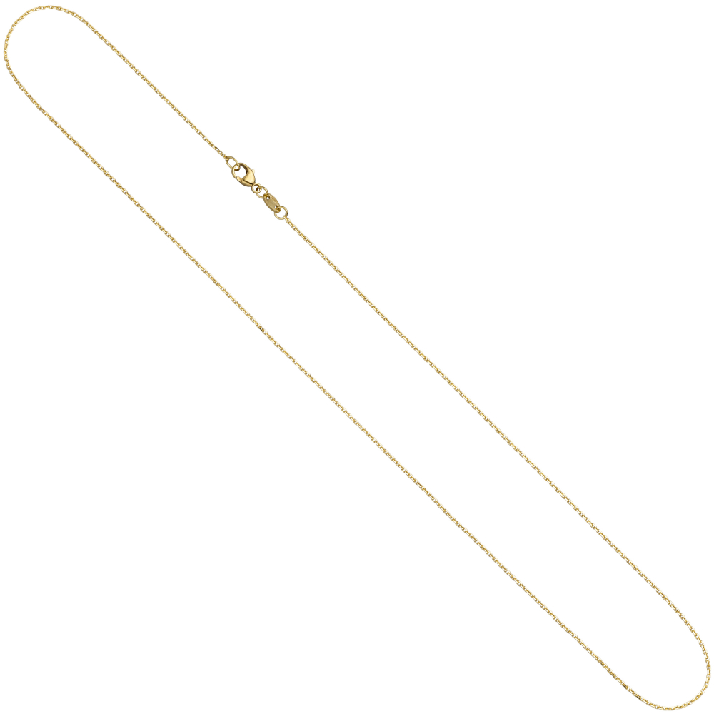 Ankerkette 585 echt Roségold Gold 45 cm Halskette Anhängerkette diamantiert neu